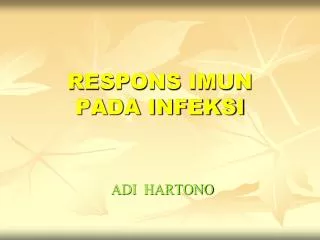respons imun pada infeksi