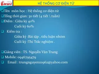 h th ng c i n t