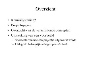 overzicht