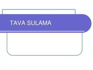 tava sulama