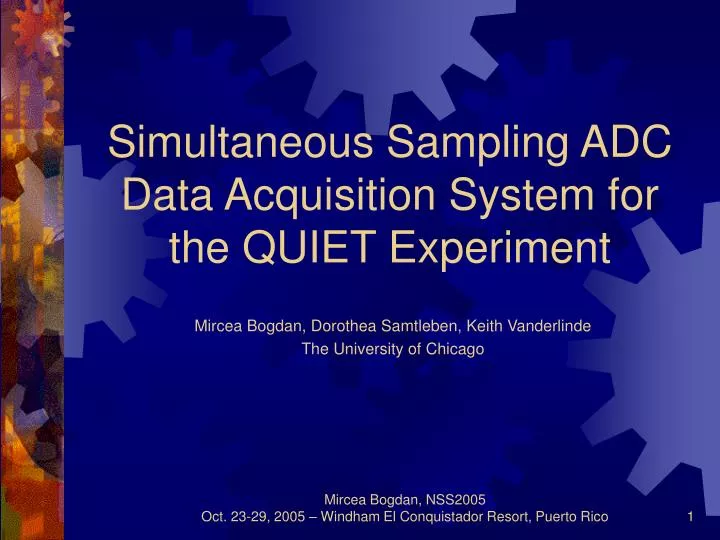 simultaneous sampling adc data acquisition system for the quiet experiment