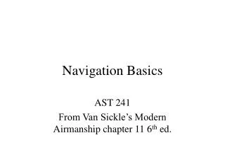 Navigation Basics