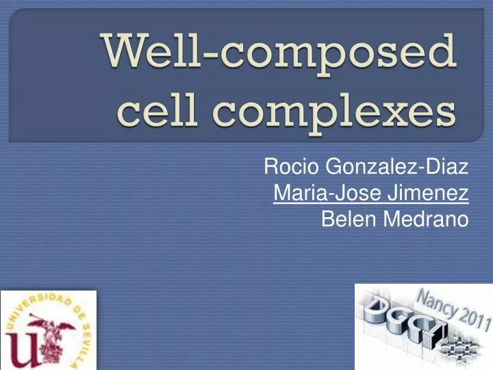 well composed cell complexes