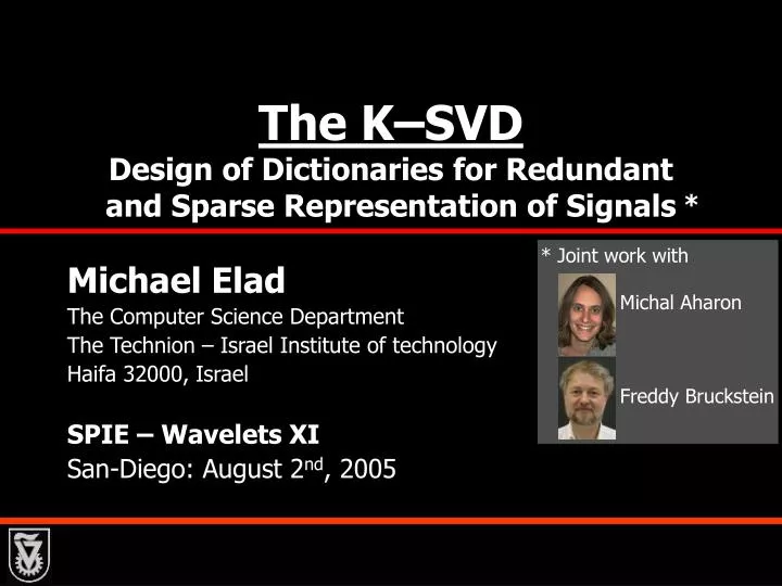 the k svd design of dictionaries for redundant and sparse representation of signals