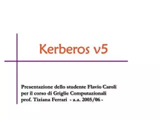 kerberos v5