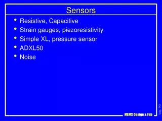 Sensors