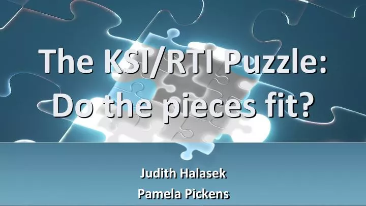 the ksi rti puzzle do the pieces fit