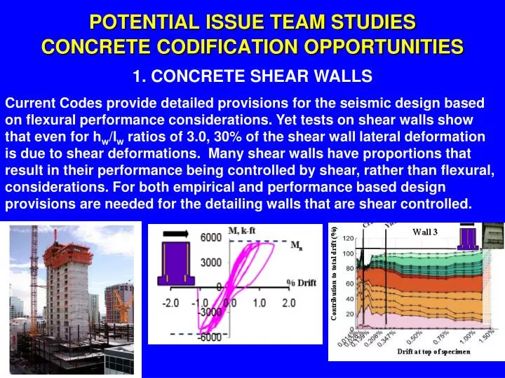 potential issue team studies concrete codification opportunities