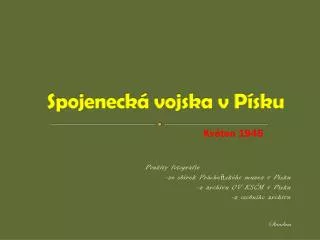 spojeneck vojska v p sku