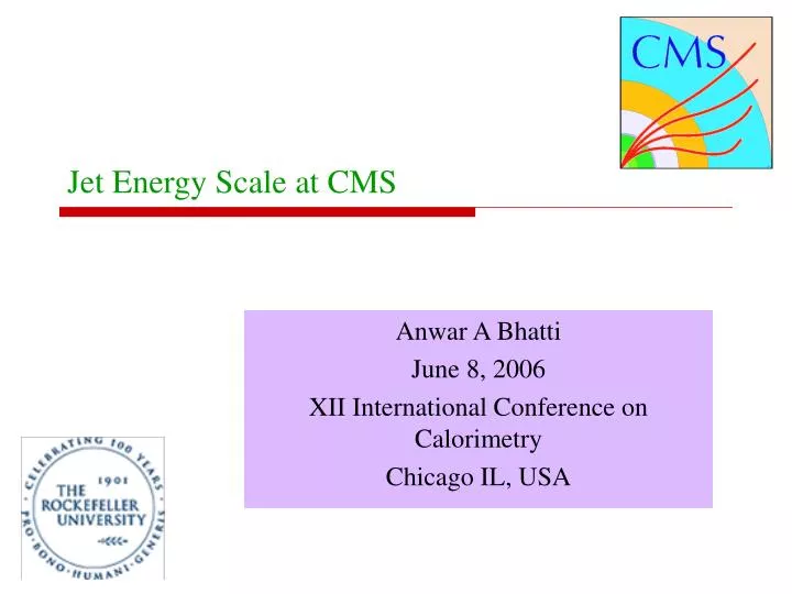 jet energy scale at cms