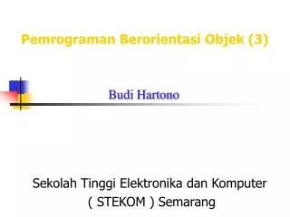 pemrograman berorientasi objek 3