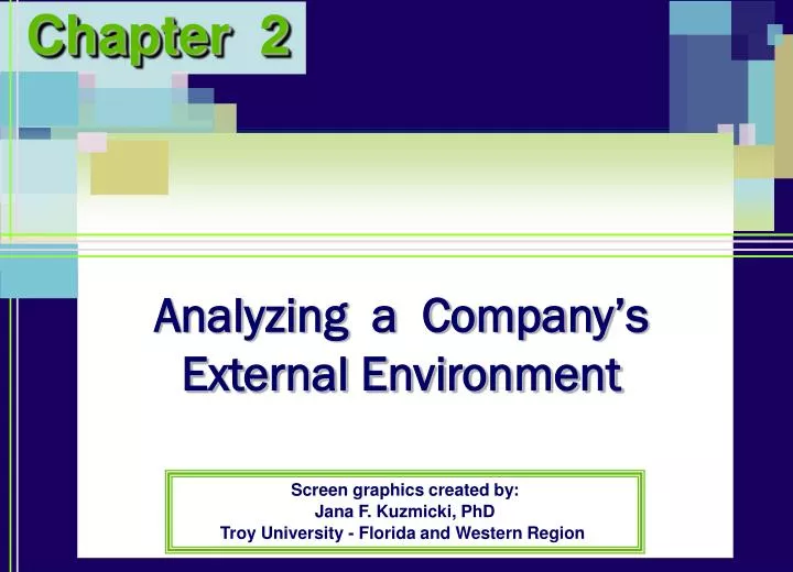 analyzing a company s external environment