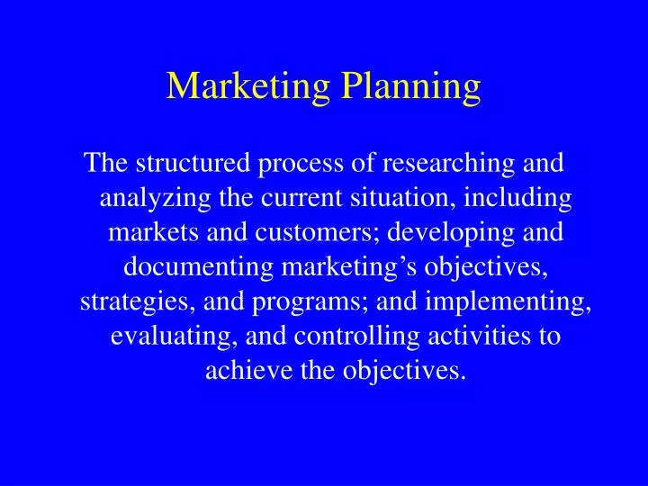 marketing planning