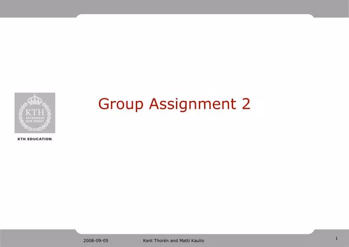 group assignment 2