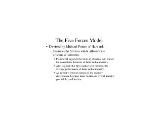 Exhibit 4: Five Forces Model
