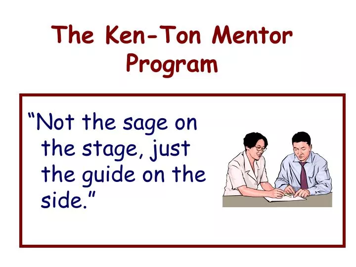 the ken ton mentor program