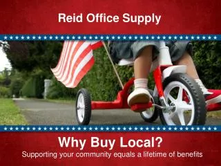 Why Buy Local? Supporting your community equals a lifetime of benefits