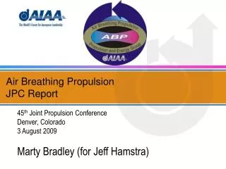 Air Breathing Propulsion JPC Report