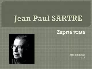 Jean Paul SARTRE