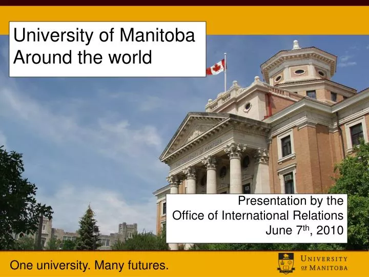 university of manitoba around the world