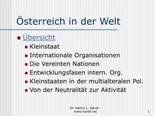 sterreich in der welt