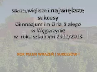 rok pe en wra e i sukces w