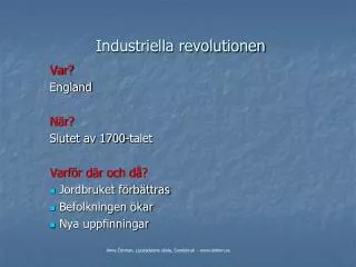 industriella revolutionen