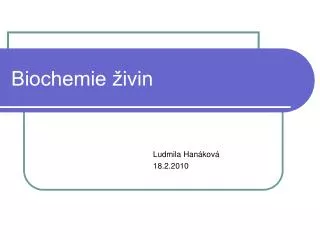biochemie ivin