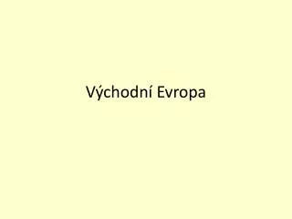 v chodn evropa