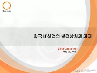 core logic inc may 02 2006