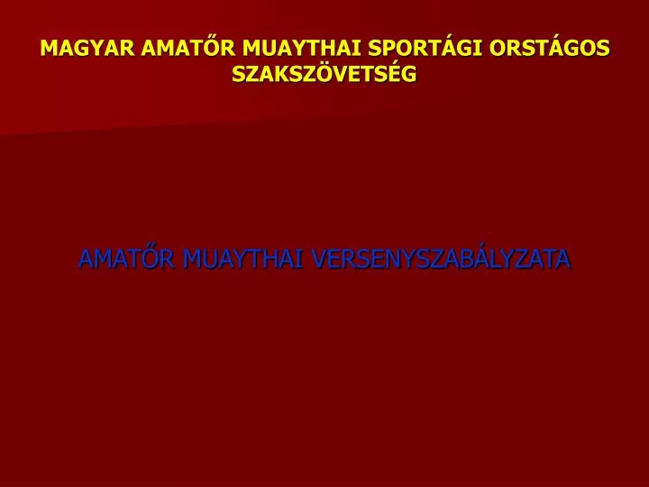 magyar amat r muaythai sport gi orst gos szaksz vets g