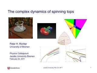 The complex dynamics of spinning tops
