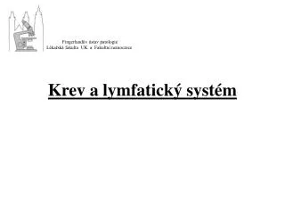 krev a lymfatick syst m