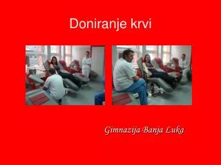 doniranje krvi