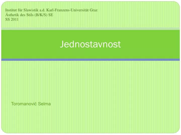 jednostavnost