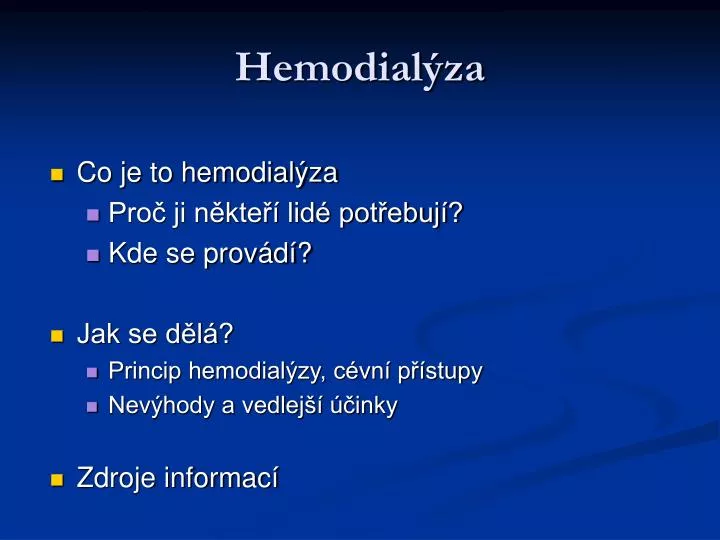 hemodial za