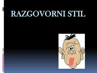 razgovorni stil