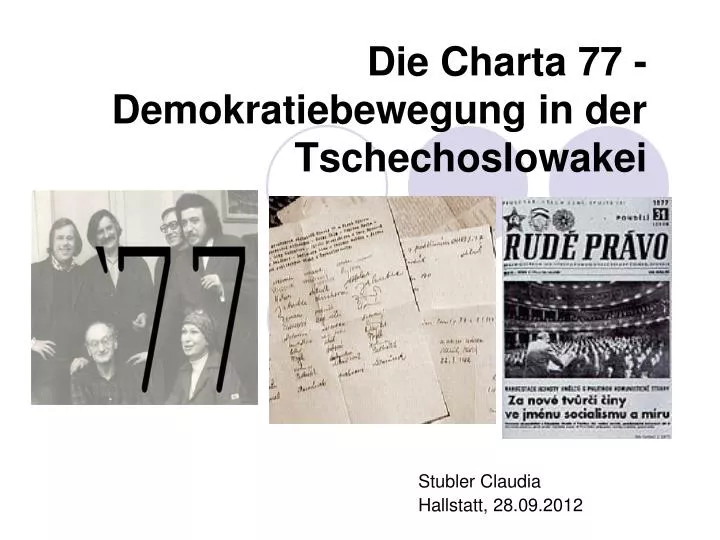 die charta 77 demokratiebewegung in der tschechoslowakei