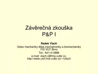 z v re n zkou ka p p i