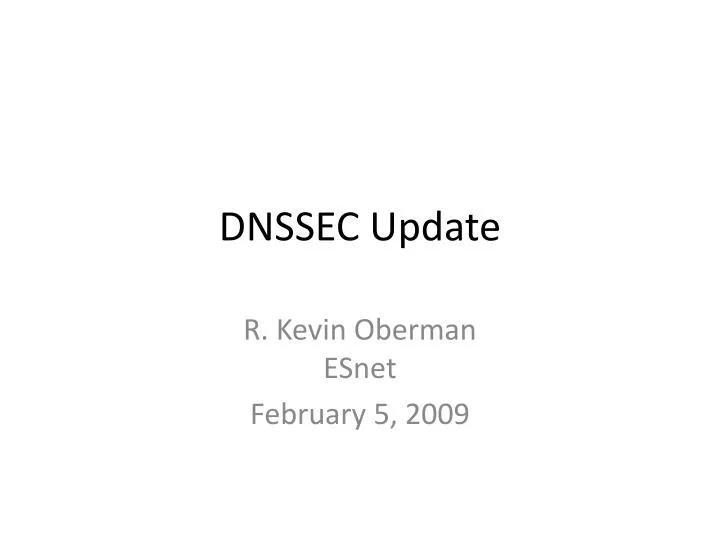 dnssec update