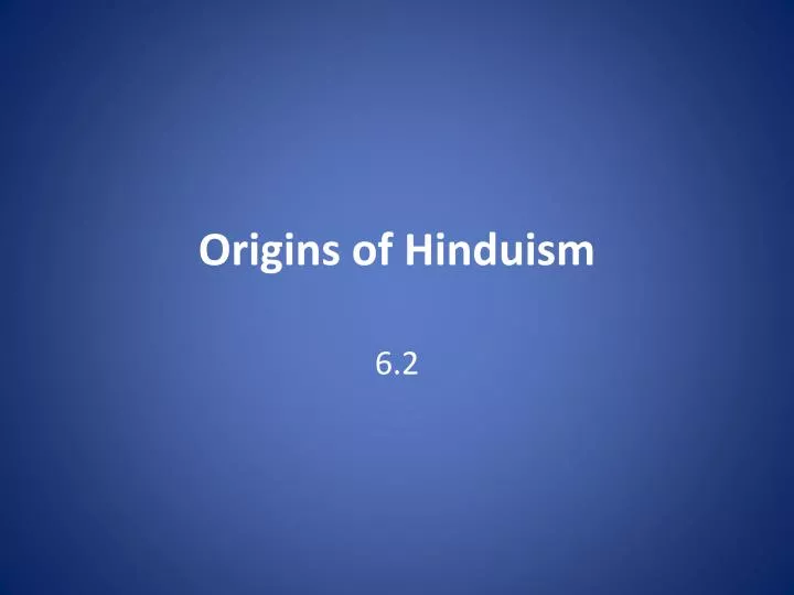 origins of hinduism