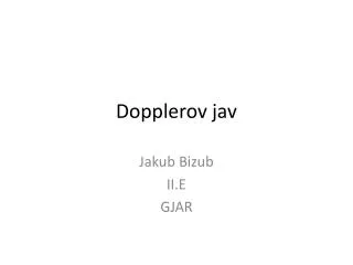 dopplerov jav