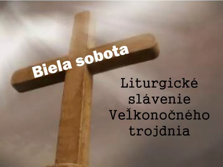 liturgick sl venie ve kono n ho trojdnia