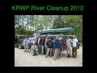 KRWP River Cleanup 2010