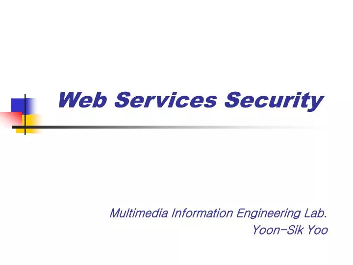 web services security