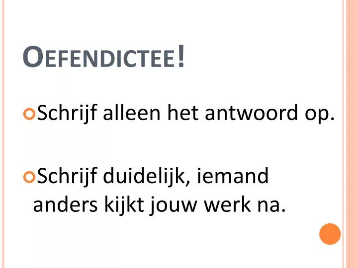 oefendictee