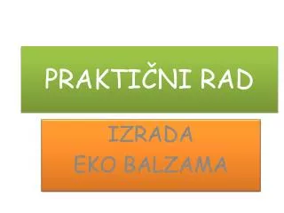 prakti ni rad