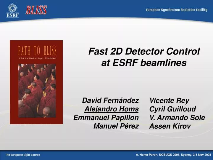 fast 2d detector control at esrf beamlines