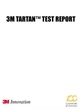 3m tartan test report