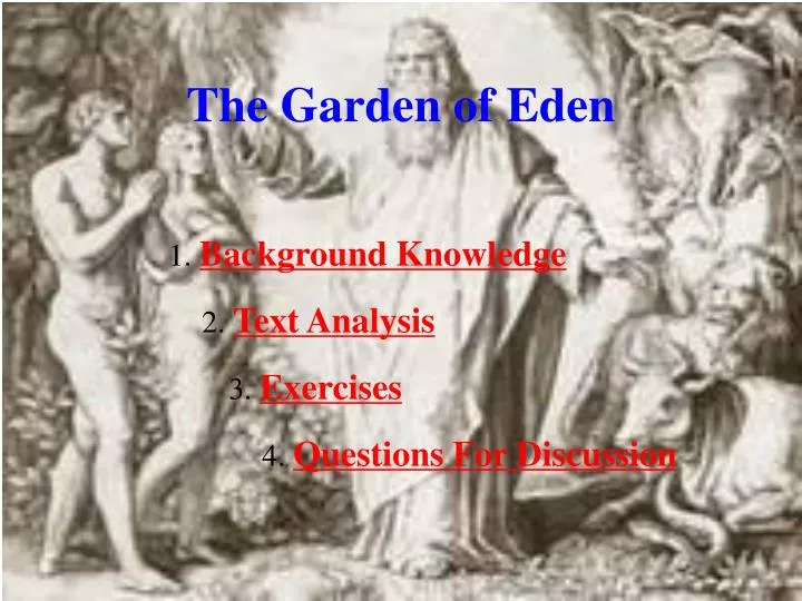 Ppt The Garden Of Eden Powerpoint